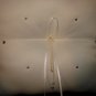 New - PEARL+Crystal + RIBBON BRIDAL WEDDING RING BEARER PILLOW Ivory color