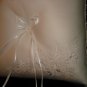 $14.99_New - PEARL + RIBBON BRIDAL WEDDING RING BEARER PILLOW -White color