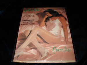 $2.99_New-1pair-One Size-Off White Fashion Shimmery Glitter Pantyhose