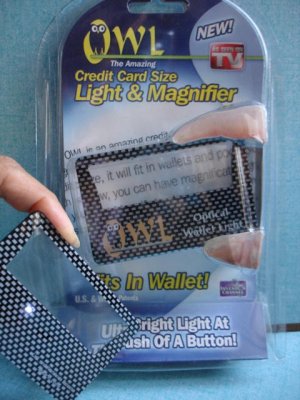 2 New & sealed-Wallet Vision- Credit Card size Llight & Magnet