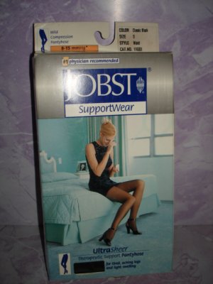 $19.99 free shipmt_Medical Compression Ultra Sheer support pantyhose JOBST 8-15 mmhg- Size. E Black