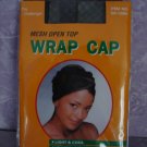 $5.99_New-  1 mesh open top wrap cap in Black color- FOR ALL SIZES