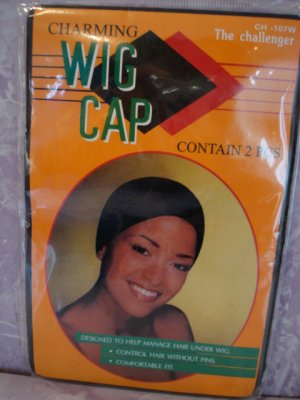 $6.99_2 CHARMING WIG CAP-Stocking Cap - BLACK COLOR- FOR ALL SIZES
