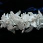 $19.99 Bridal Wedding Veil Prom Pageant Pearl&cristals Loop-Full Round Tiara,Crown Headband #H17947