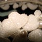 $19.99 Bridal Wedding Veil Prom Pageant Pearl&cristals Loop-Full Round Tiara,Crown Headband #H17947