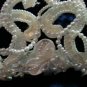 $20 Bridal Wedding Veil Prom Pageant Pearl & cristals Loop- Round Tiara, Crown Headband