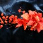 $9.99 Bridal Wedding Veil Prom Pageant Pearl&Red Satin Head Piece tiara,Crown Headband