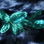 $12.99 Bridal Wedding Veil Prom Pageant  Green Sequins&beads Head Piece tiara,Crown Headband