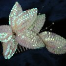 $12.99 Bridal Wedding Veil Prom Pageant  White Sequins&Pearls Head Piece tiara,Crown Headband