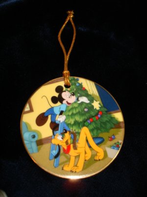 $14.99 New in Box-1996 Pluto's Christmas Tree-Walt Disney-Collectible Christmas Ornament