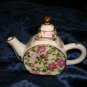 $9.99 New-decorative miniature floral tea pot -4.5"X3.5"X1.5"