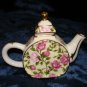 $9.99 New-decorative miniature floral tea pot -4.5"X3.5"X1.5"
