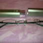 $9.99 New- Slim Reading green color frame Glasses +2.75  in Sturdy  metalic green Case