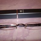 $9.99 New- Slim Reading Glasses +2.50  in Sturdy grayish Case