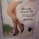 $ 2.99 New&sealed-1pair Queen size-Black Sheer Fashion Pantyhose with Rhinestone -XXL