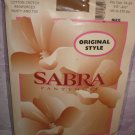 New&sealed-1pair Queen size-Sheer Nude Cotton Crotch Reinforced Panty & Toe Pantyhose -1X-2X