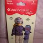 5 pieces- American Girl Crafts Winter Snowboard doll 3D Bubble Stickers