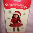 6 pieces- American Girl Red Winter Christmass Dress  doll 3D Bubble Stickers