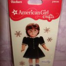 6 piece- American Girl Crafts "MOLLY" doll 3D Bubble Stickers