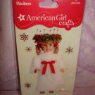 6 piece- American Girl Crafts "KRISTEN" doll 3D Bubble Stickers