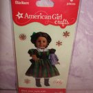 6 piece-American Girl Crafts Addy Walker  doll 3D Bubble Stickers