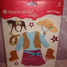 $3.99 for10 pieces-American Girl Crafts Doll Clothes Western Style Stickers