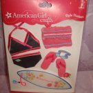 8 pieces- American Girl Crafts Doll Clothes Swimming Style Stickers