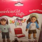 American Girl crafts 10 piece summer fun theme stickers
