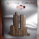 $14.99  2 New-WTC_Twin Towers World Trade Center New York Pin Brochet in Silver color 9/11