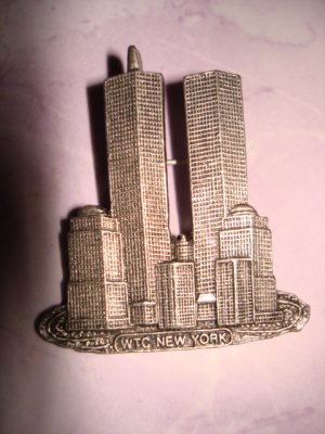 $9.99  New-WTC_Twin Towers-World Trade Center New York Pin Brochet in Silver color 9/11