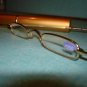 $9.99 New- Slim Reading Glasses silver color frame +2.50 in Sturdy gold Case