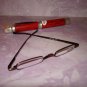 $9.99 New-Extra Slim Reading Glasses +2.00  in Slim & Sturdy clip on Pen Shape Case