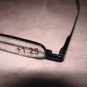 $9.99  New- Slim Reading Glasses metalic color frame +1.25 in Sturdy silver Case