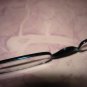 $9.99 New- Slim Reading Glasses metalic color frame +1.25 in Sturdy silver Case