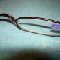 $9.99 -New- Slim Reading Glasses metalic color frame +2.50 in Sturdy red Case