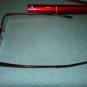 $9.99 -New- Slim Reading Glasses metalic color frame +3.50 in Sturdy red Case