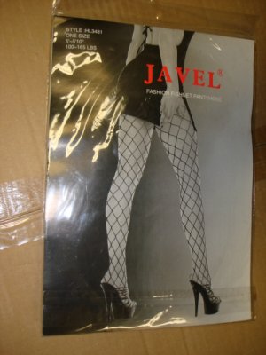 $2.99 New&sealed-1pair one size fit all -Black Fishnet Pantyhose