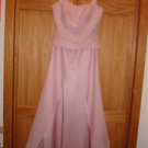 Ronald Joyce women Cocktail evening Prom Pink long skirt sequined Bodice 4/ 6