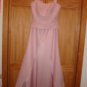 Ronald Joyce women Cocktail evening Prom Pink long skirt sequined Bodice 4/ 6
