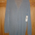 JONES NEW YORK long Tunic,Light Bluish Gray long sweather shiny bead Rayon XL
