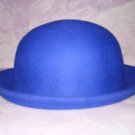 New&tag-H&M Brand Roll up Rim Women's Fedora wool Hat,Royal Blue (Navy Blue) M/L