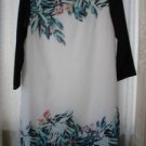 NWT H&M Vanessa Paradis Conscious Tropical Dress white, green SIZE US 6=36 EUR