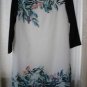 NWT H&M Vanessa Paradis Conscious Tropical Dress white, green SIZE US 6=36 EUR