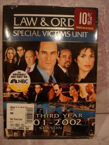 Law & Order Special Victims Unit Third Year 2001-2002 Season- Brand New & Sealed
