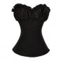 NWT-Size L -Renaissance Goth Fitted Corset Bodice,Tank top- dark beige(coffee)