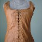 NWT-Size M -Renaissance Goth Fitted Corset Bodice,Tank top- dark beige(coffee)