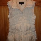 COLEBROOK  Vest Duck Down and Feather Fill, sz L WHITE COLOR very light weight