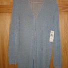 JONES NEW YORK long Tunic,Light Bluish Gray long sweather shiny beads Rayon XL