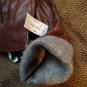 Men's Fownes Leather 100% Cashmere Lined Gloves*, SADDLE color, Small/Medium.