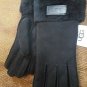 NWT UGG women's dyed black Classic Sheepskin Shearling fur Gloves  S Small